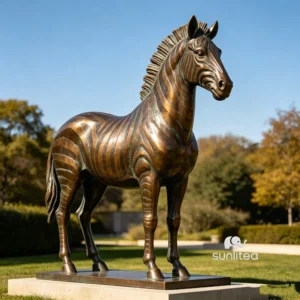 zebra lawn ornament