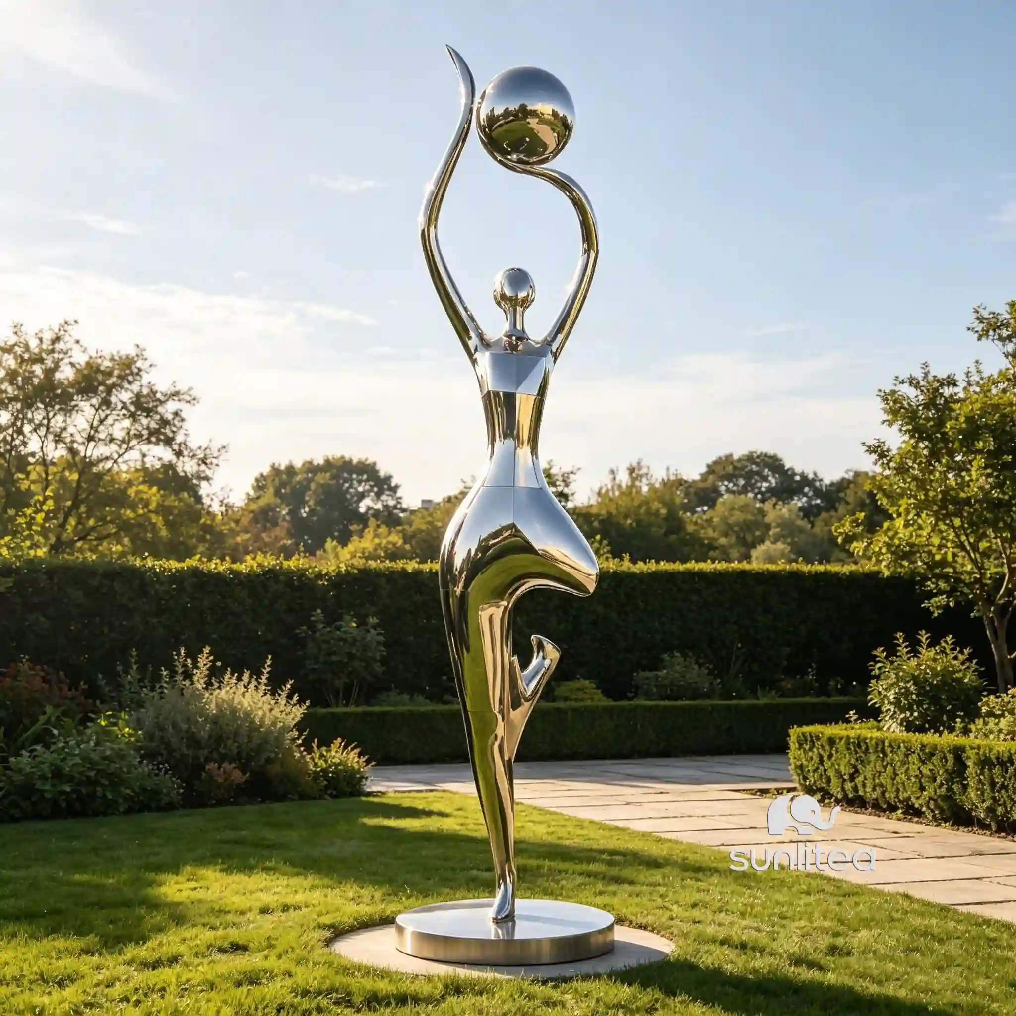 Abstract Elegant Woman Sculpture