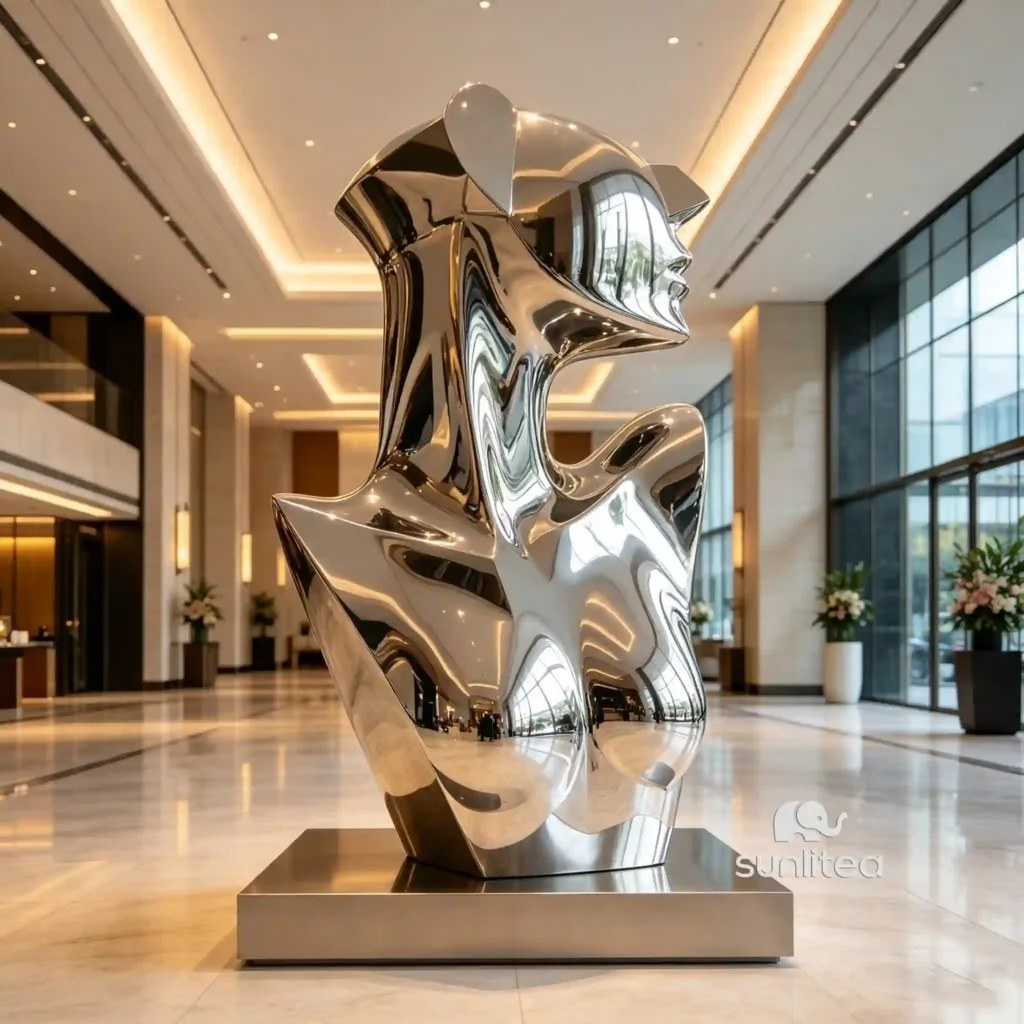 Abstract Female Bust Sculpture