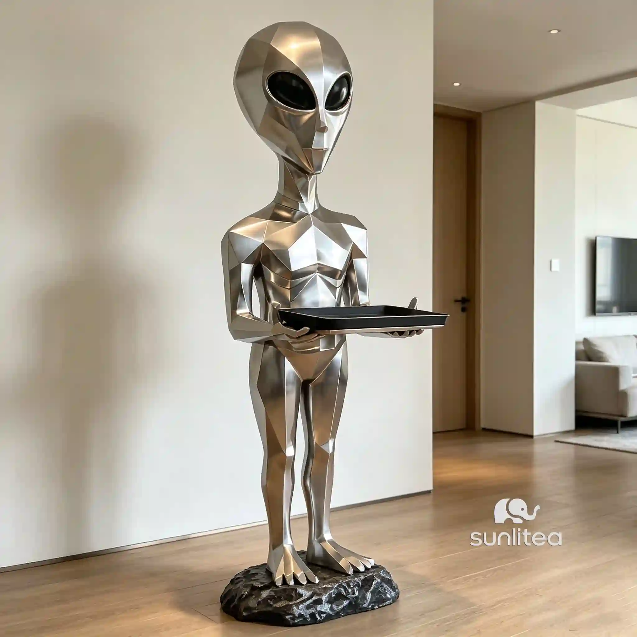 Alien Butler Statue