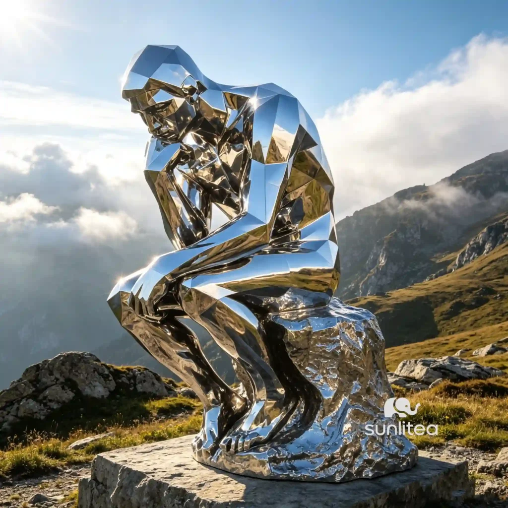 Auguste Rodin Abstract Thinker Sculpture
