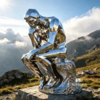 Auguste Rodin Abstract Thinker Sculpture