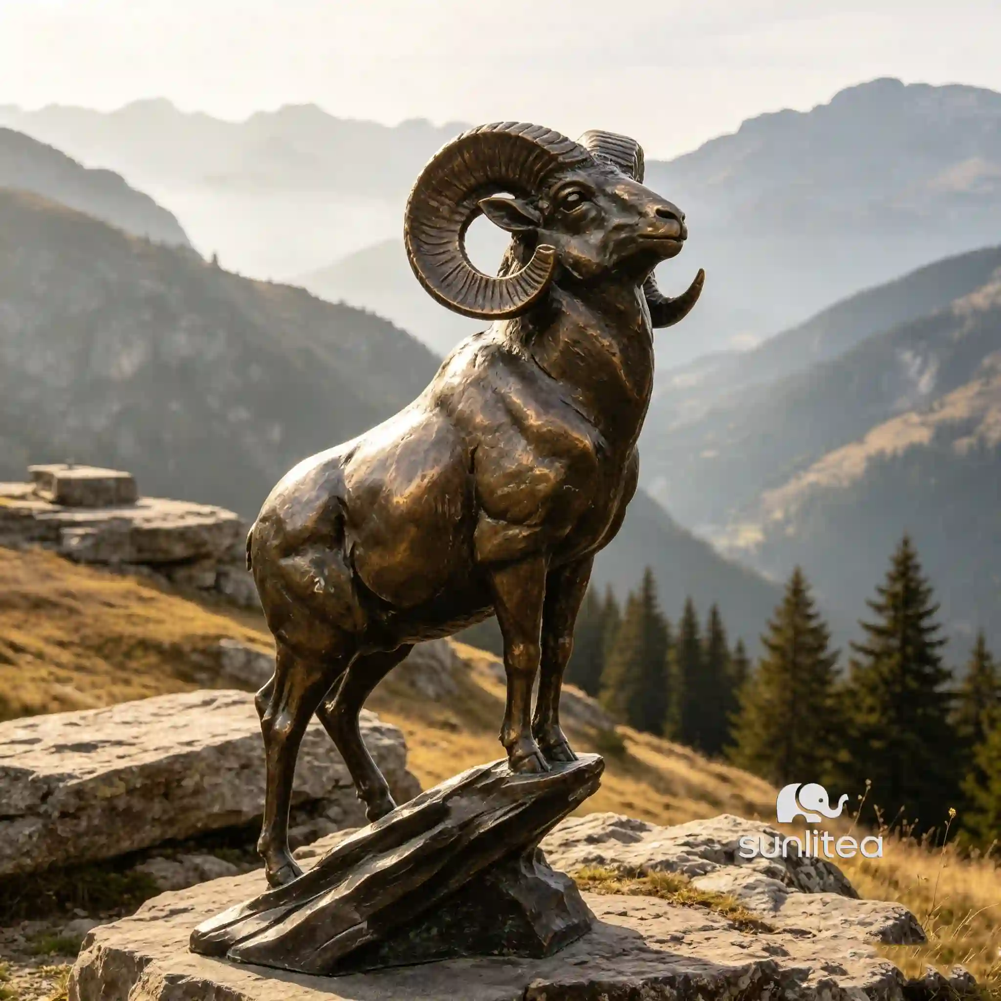 Bighorn Sheep Statue