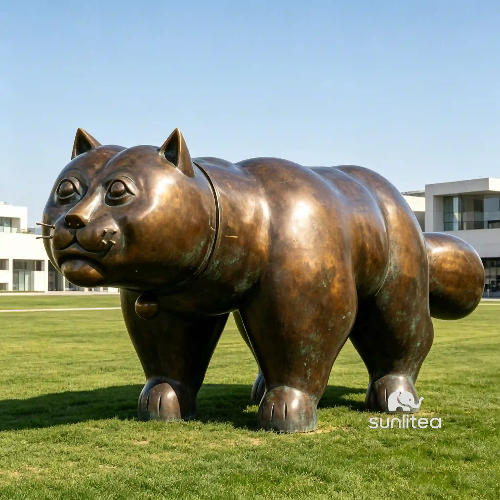 Botero Cat Sculpture
