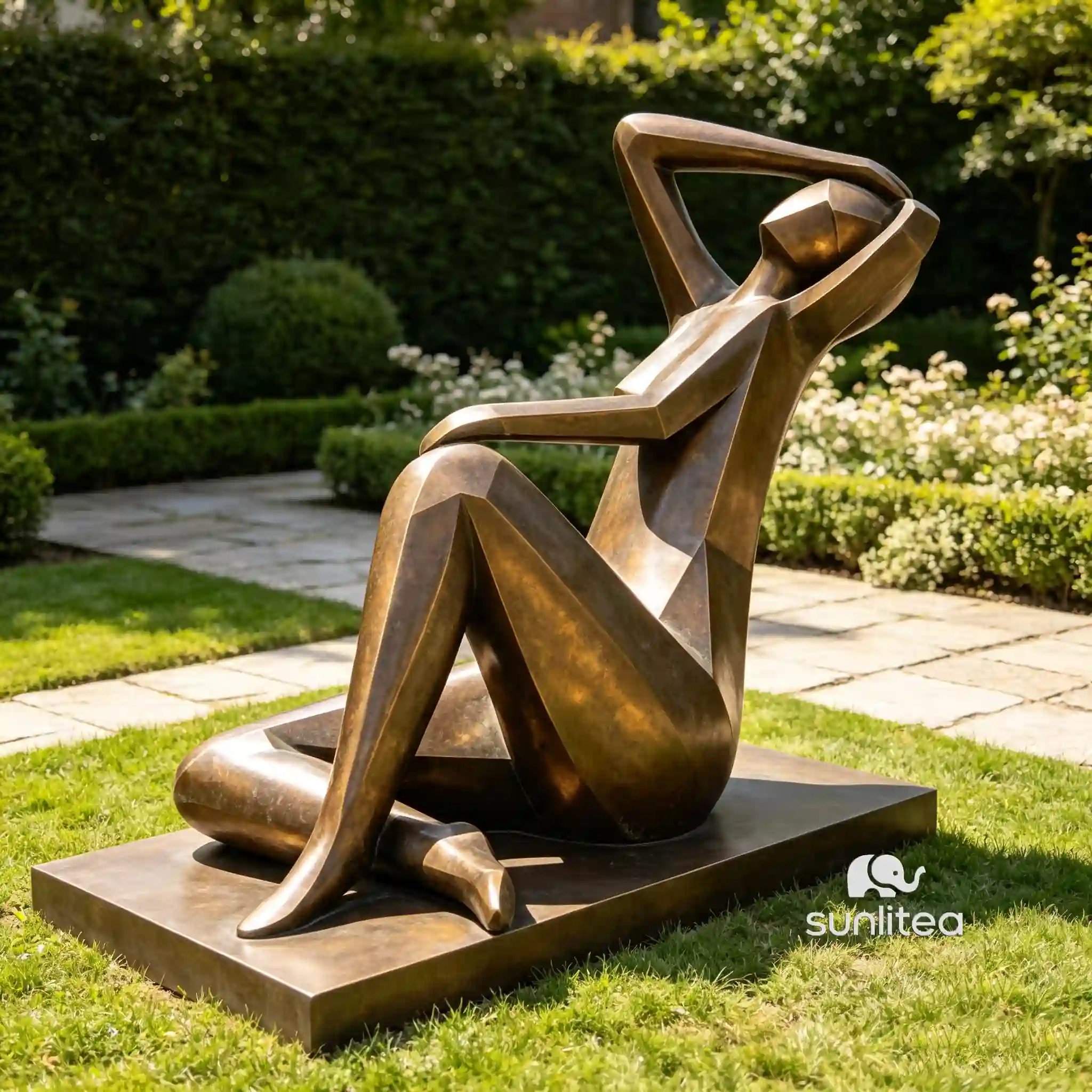 Bronze Abstract Figure Sculpture