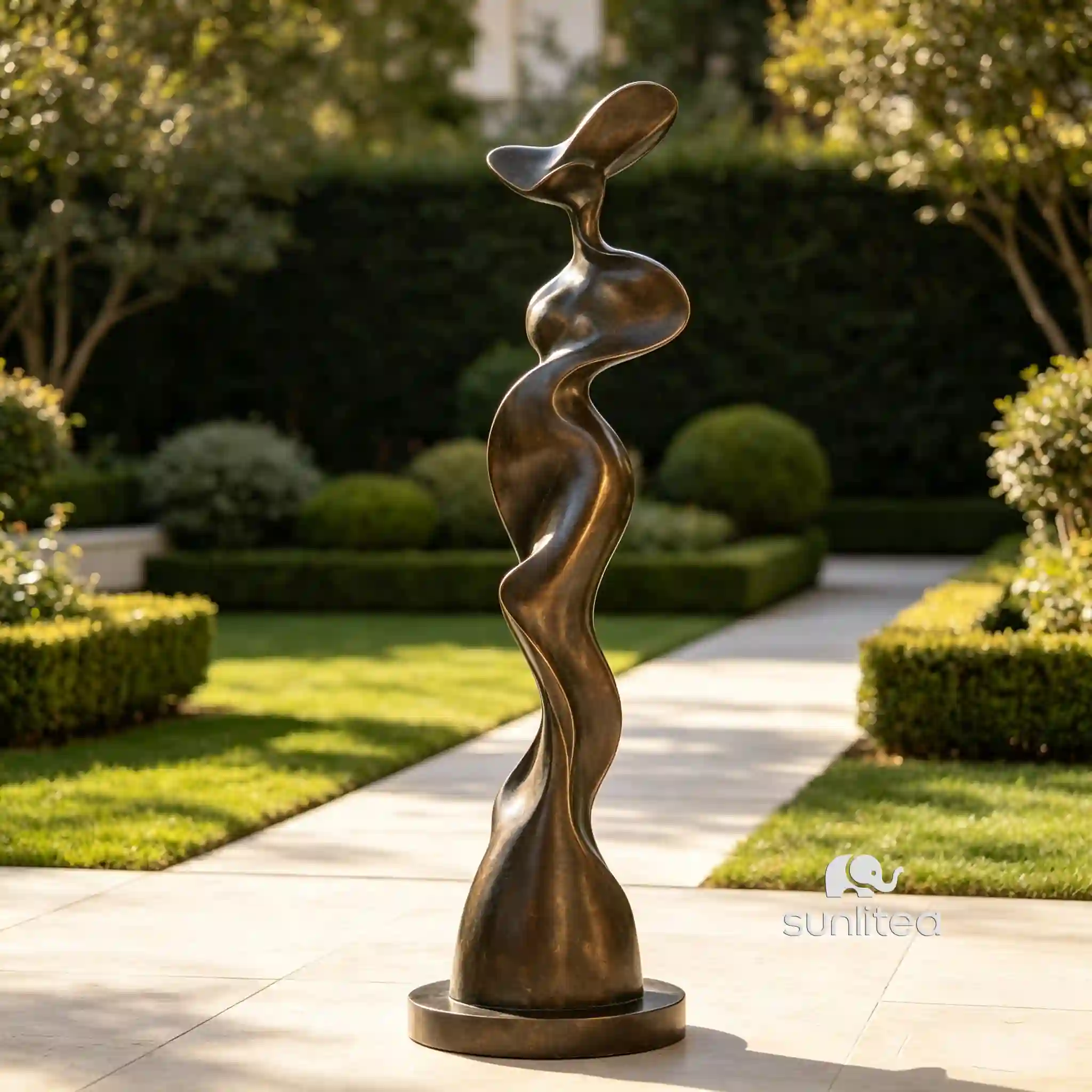 Bronze Abstract Woman Sculpture