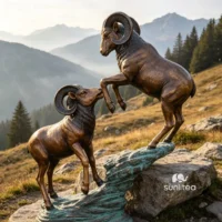 Bronze Sheep Statue