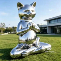 Buddha Cat Statue