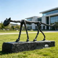 Cast Iron Cat Statue
