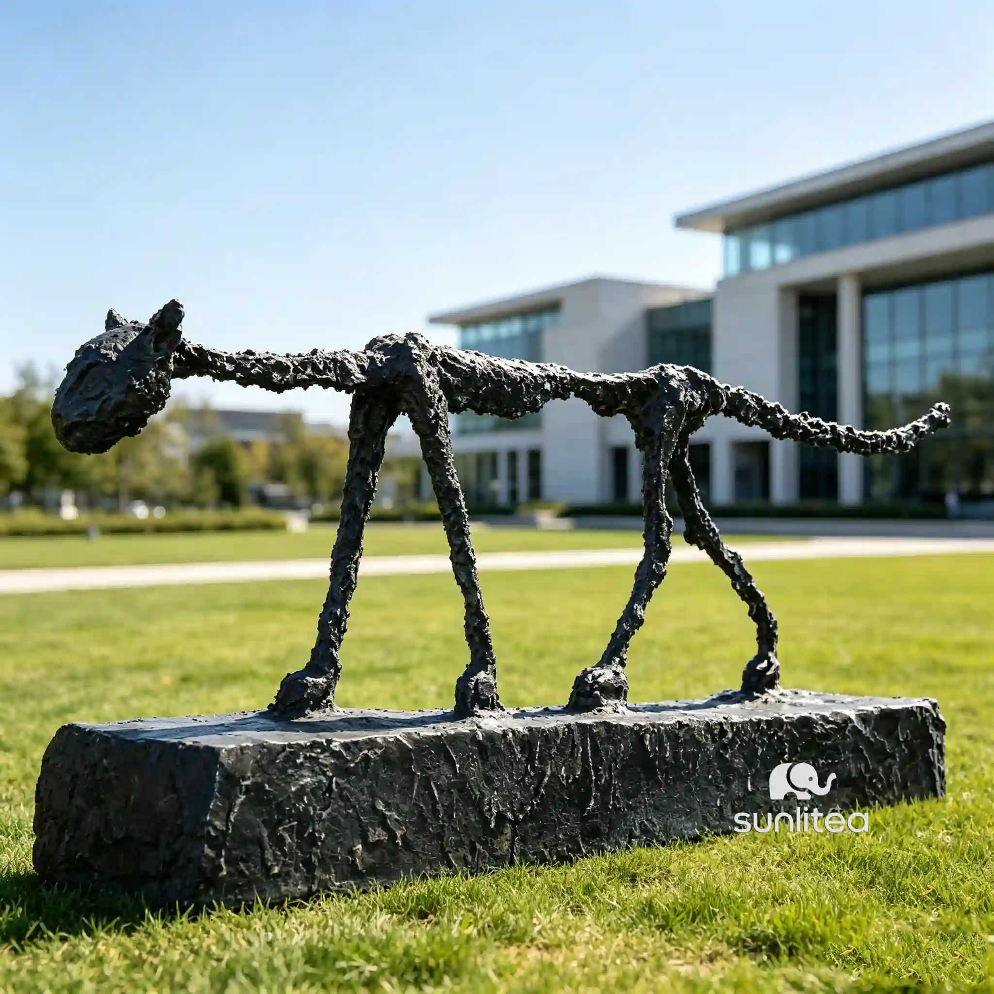 Cast Iron Cat Statue