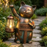 Cat Welcome Statue