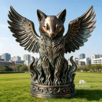 Cat With Wings Statue