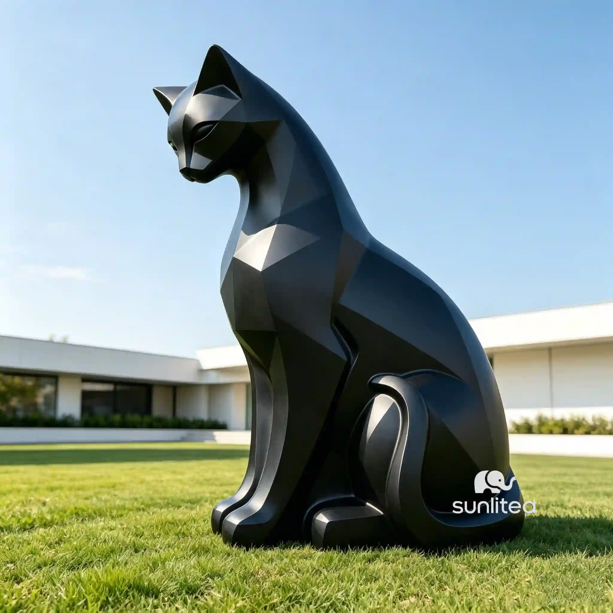 Cat Yard Statue