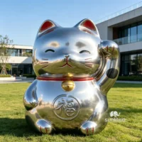 Chinese Cat Statue