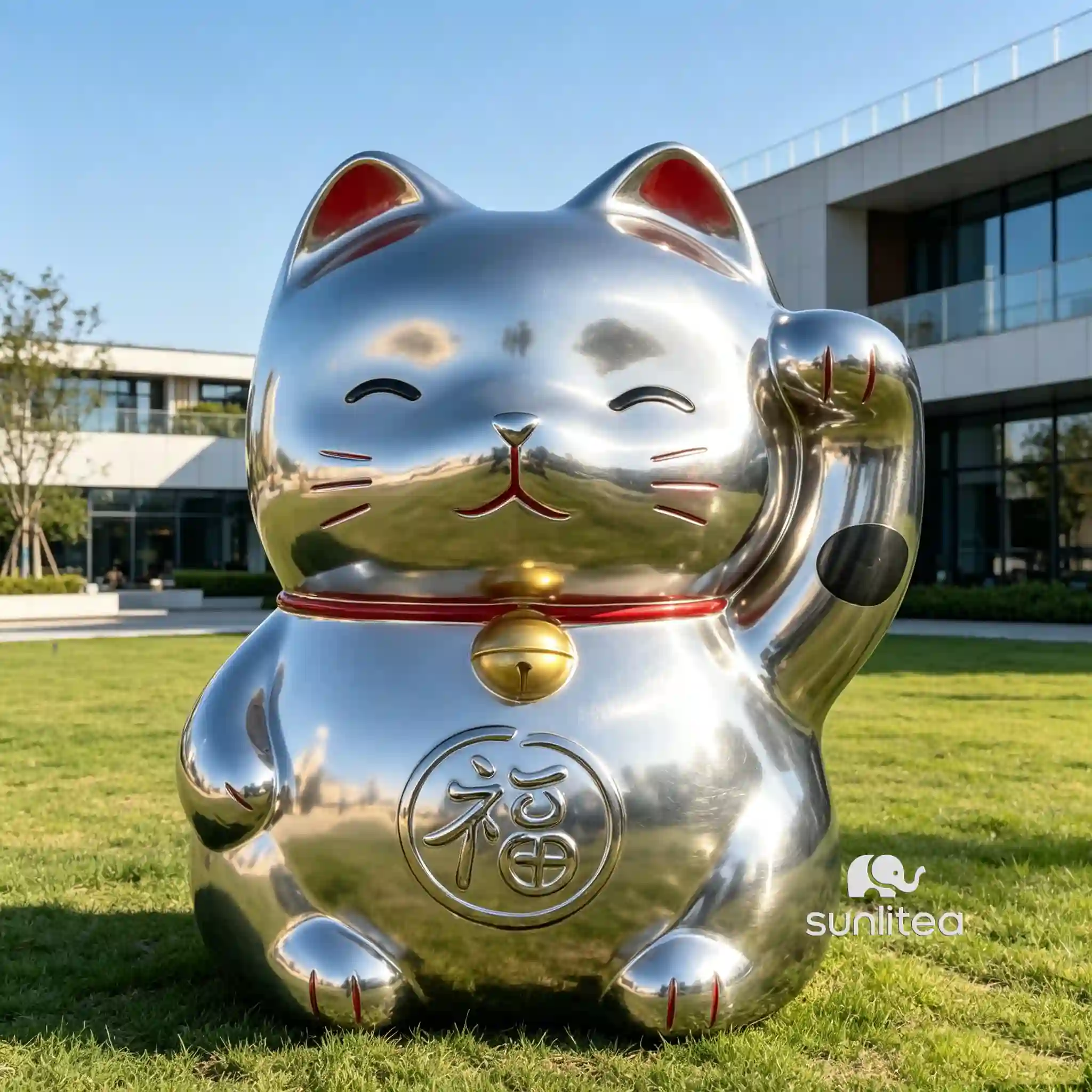 Chinese Cat Statue