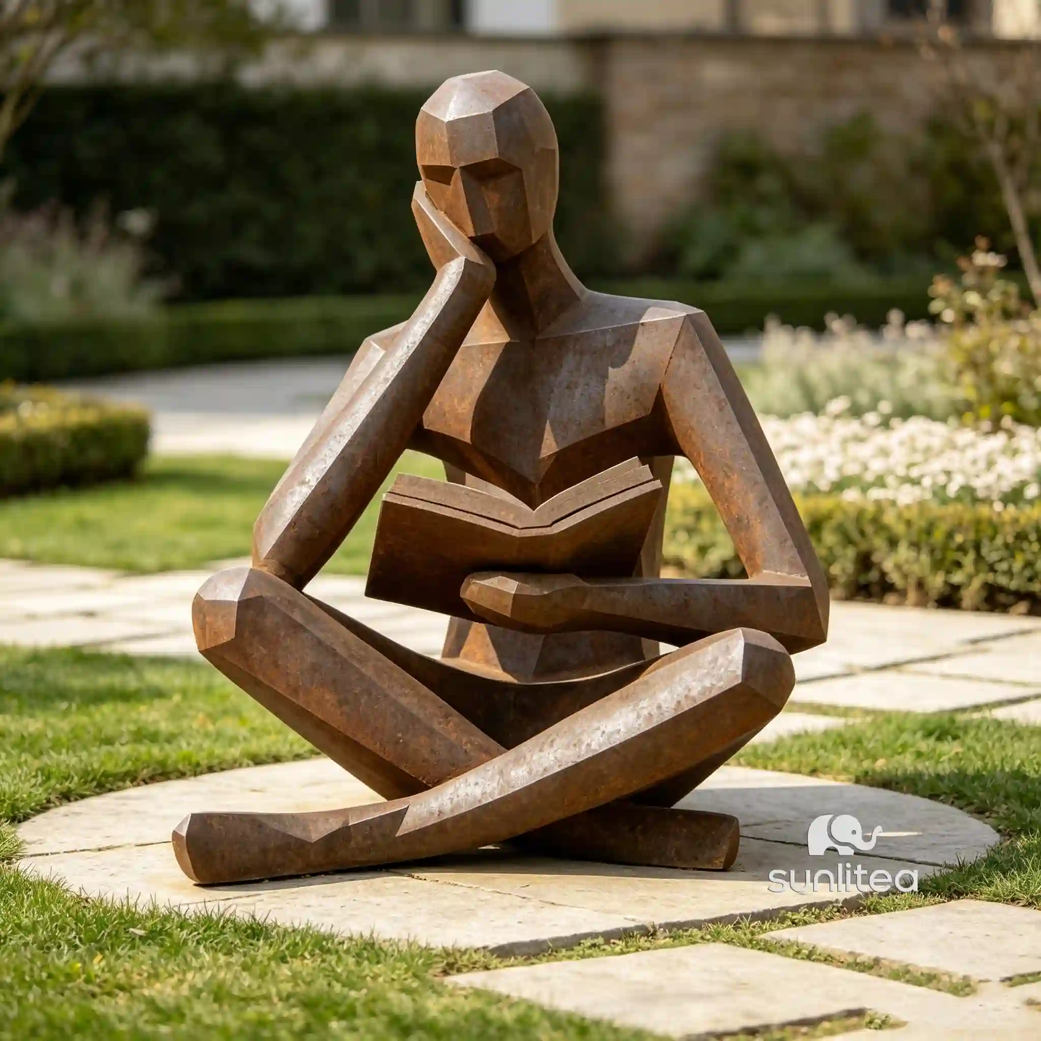 Corten Steel Abstract Figure Sculpture