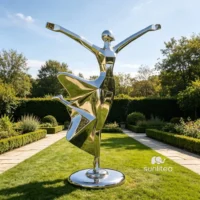 Dancing Abstract Woman Sculpture