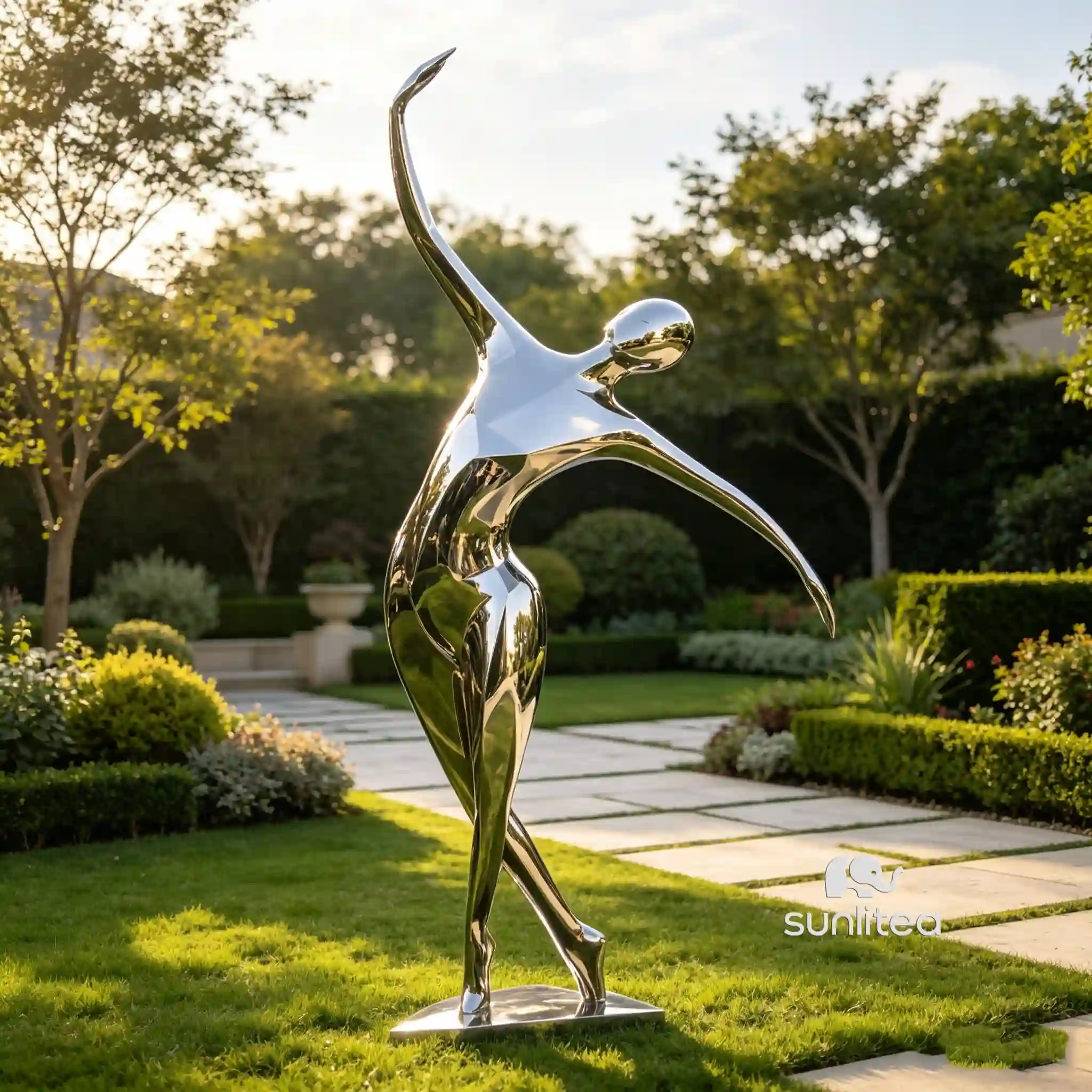 Decorative Abstract Dancer Sculpture