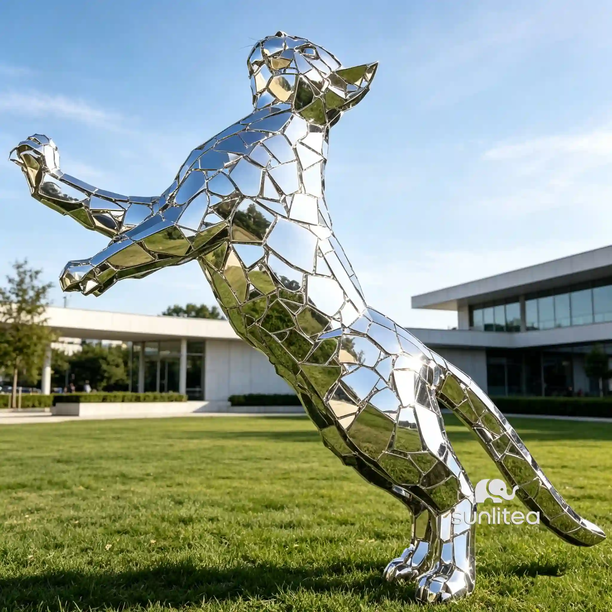 Disco Cat Statue