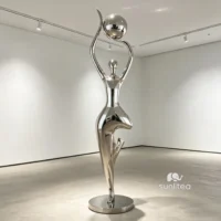 Exhibition Abstract Woman Sculpture