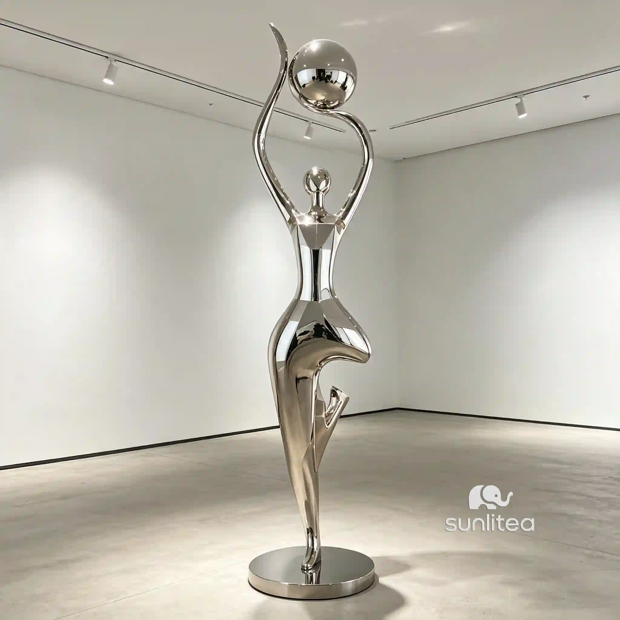 Exhibition Abstract Woman Sculpture