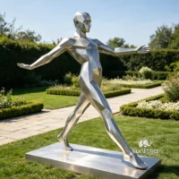 Geometric Abstract Man Sculpture