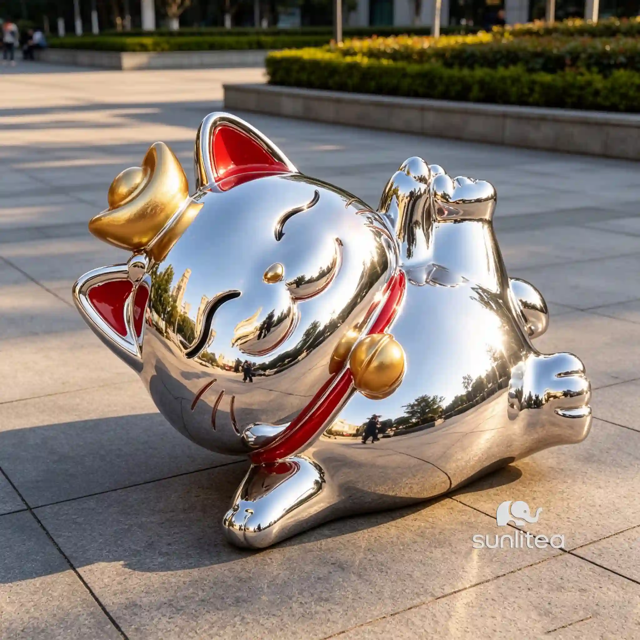 Happy Cat Statue