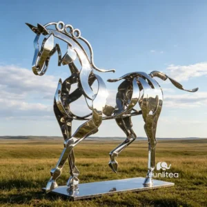 Hollow Abstract Horse Sculpture