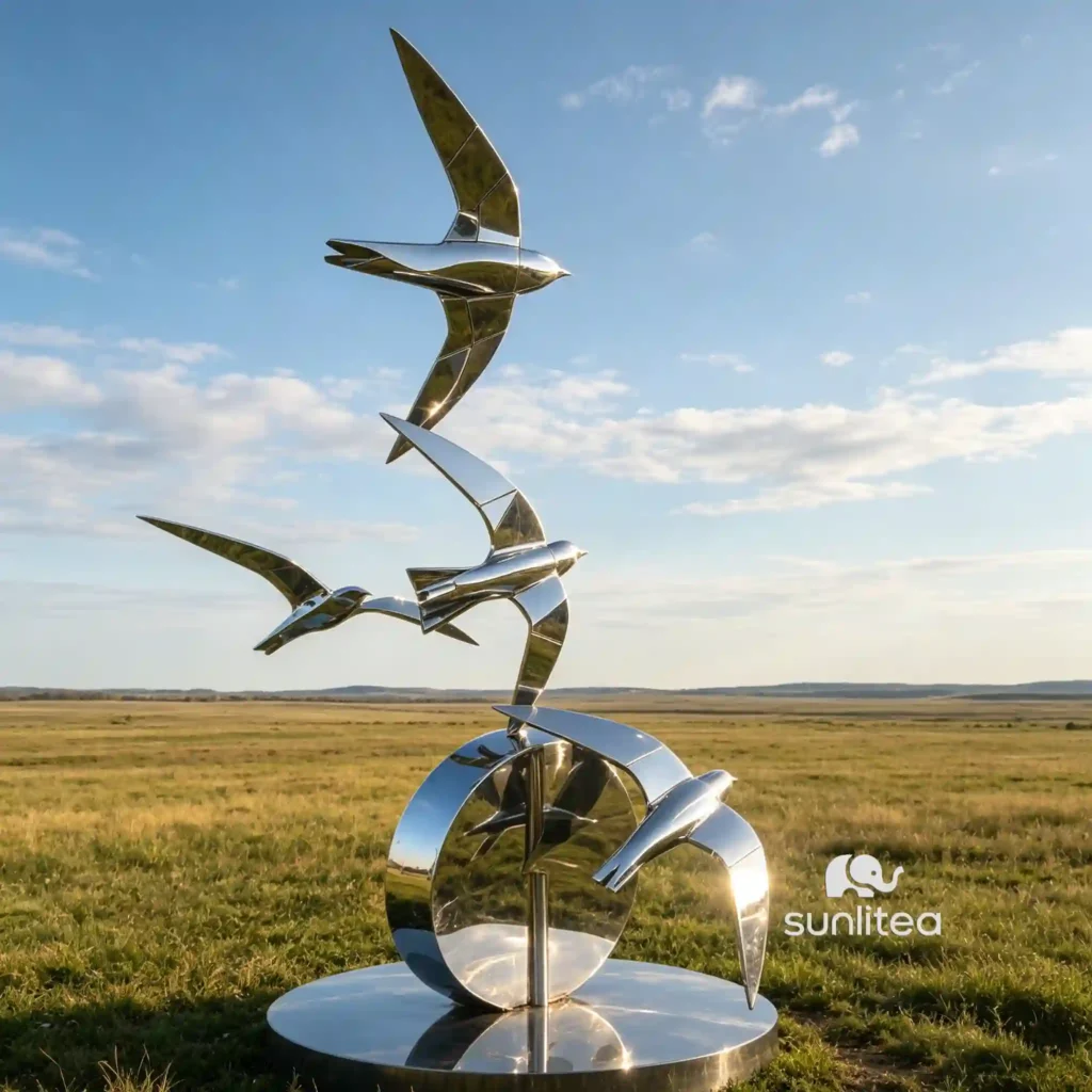 Hotel Lobby Abstract Bird Sculpture