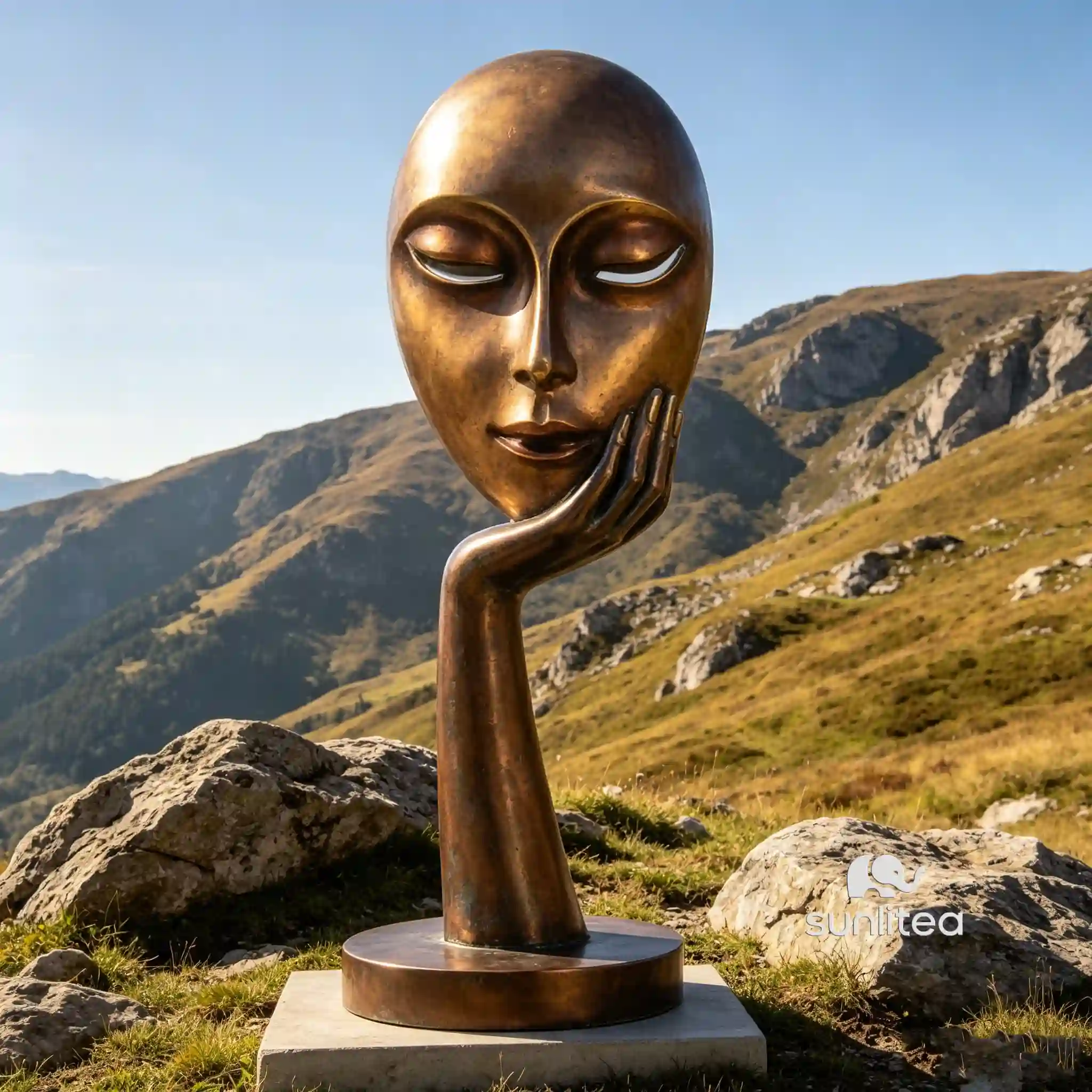 Mask Abstract Face Statue