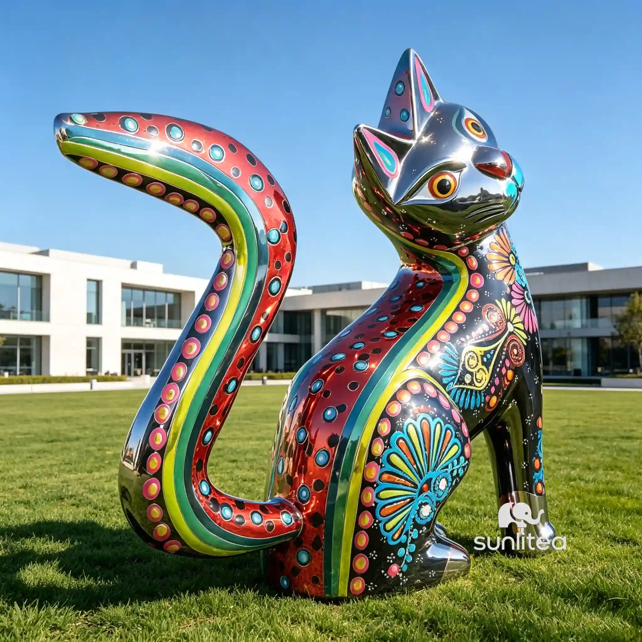 Mexican Cat Statue