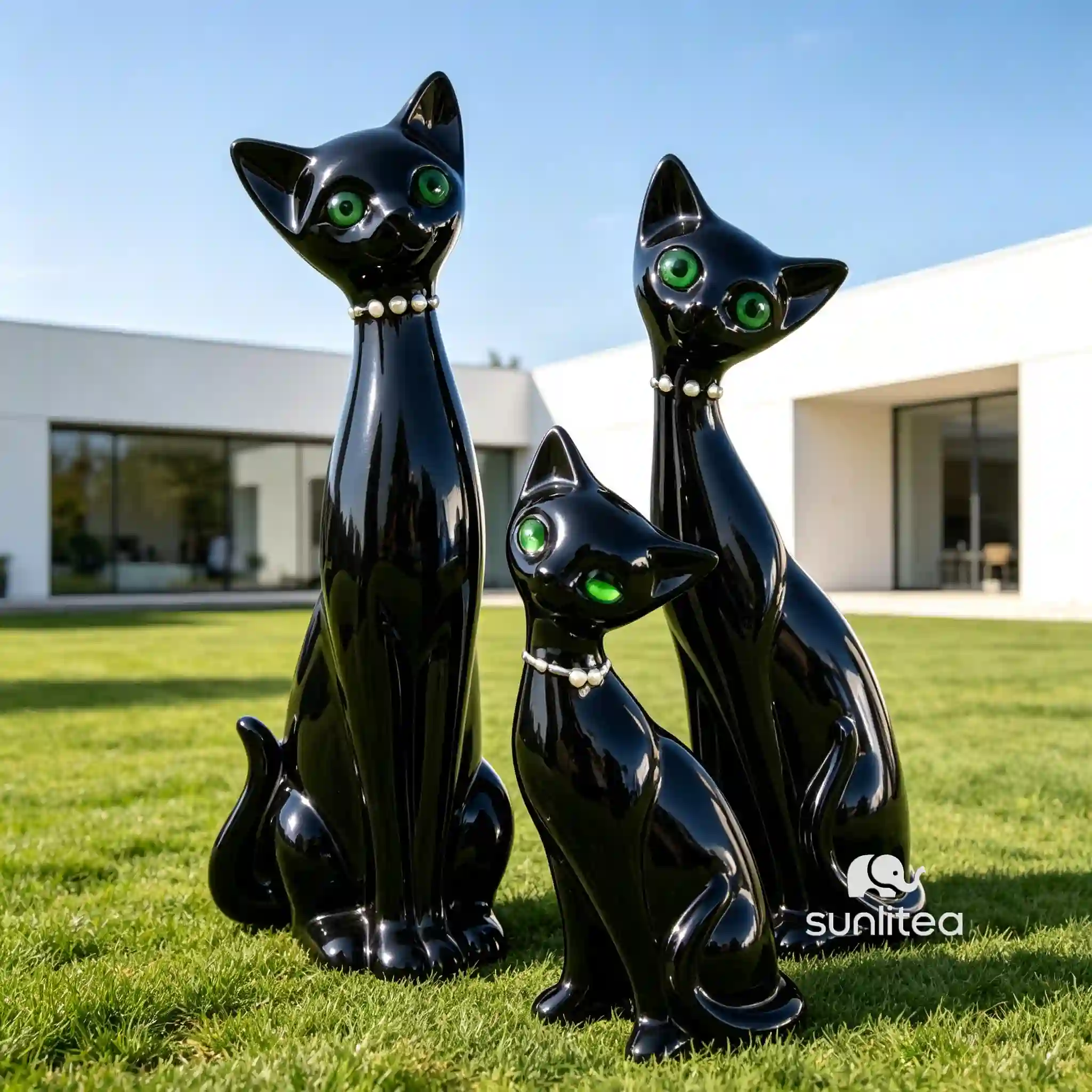 Mid Century Cat Statue