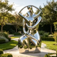 Modern Art Abstract Dancer Sculpture