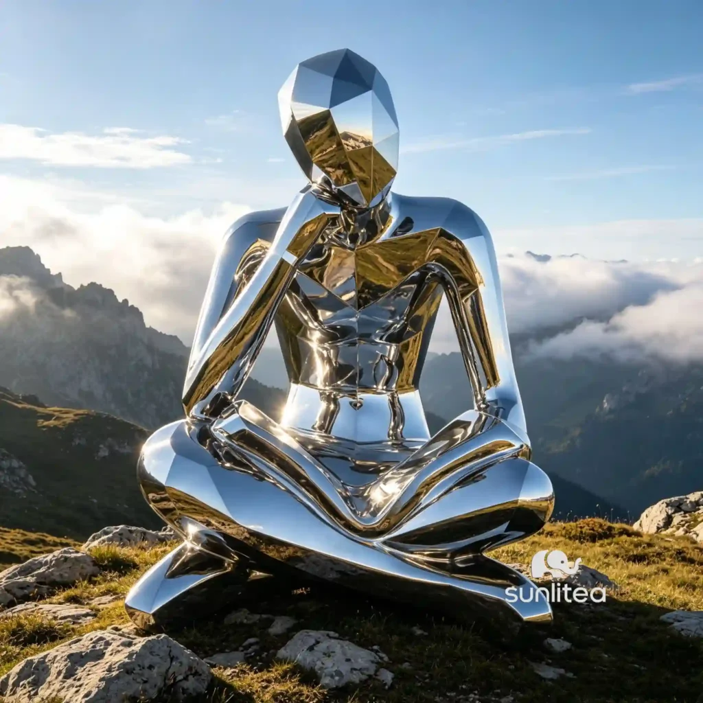 Nordic Abstract Thinker Statue