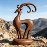 Outdoor Reindeer Abstract Deer Sculpture