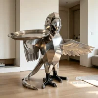 Parrot Butler Statue