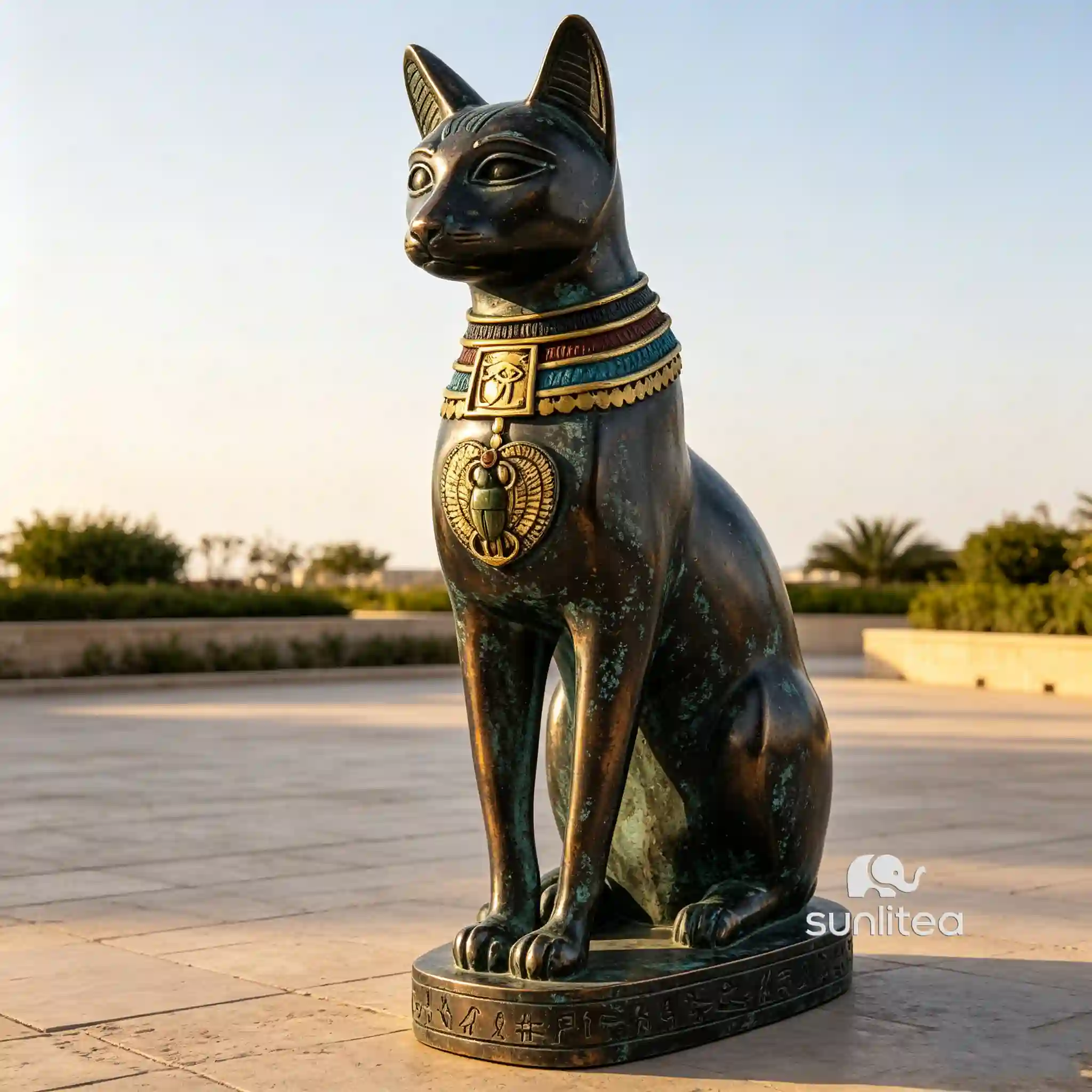 Pharaoh Cat Statue