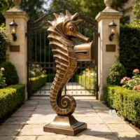 Seahorse Mailbox Sculpture