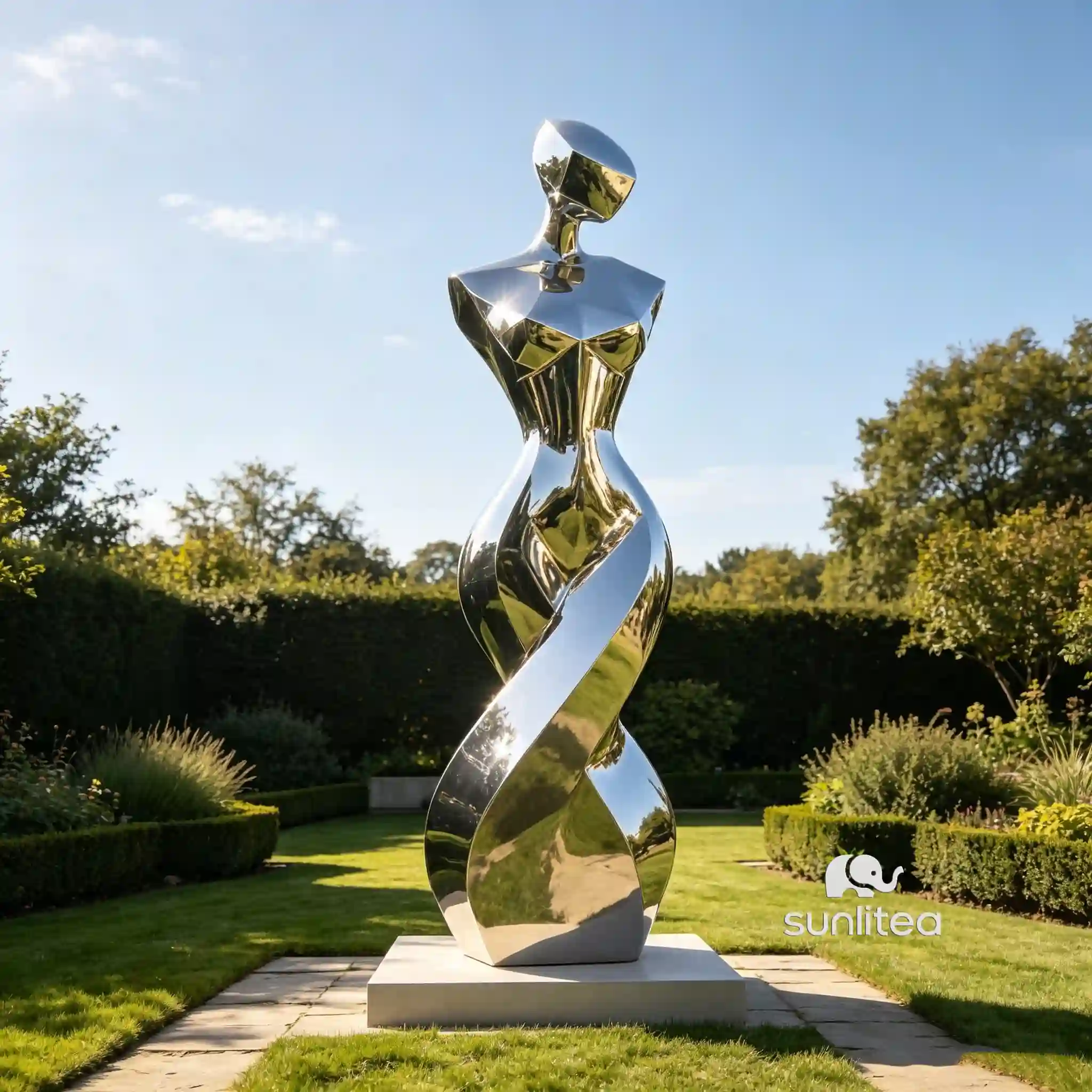 Stainless Steel Abstract Woman Sculpture