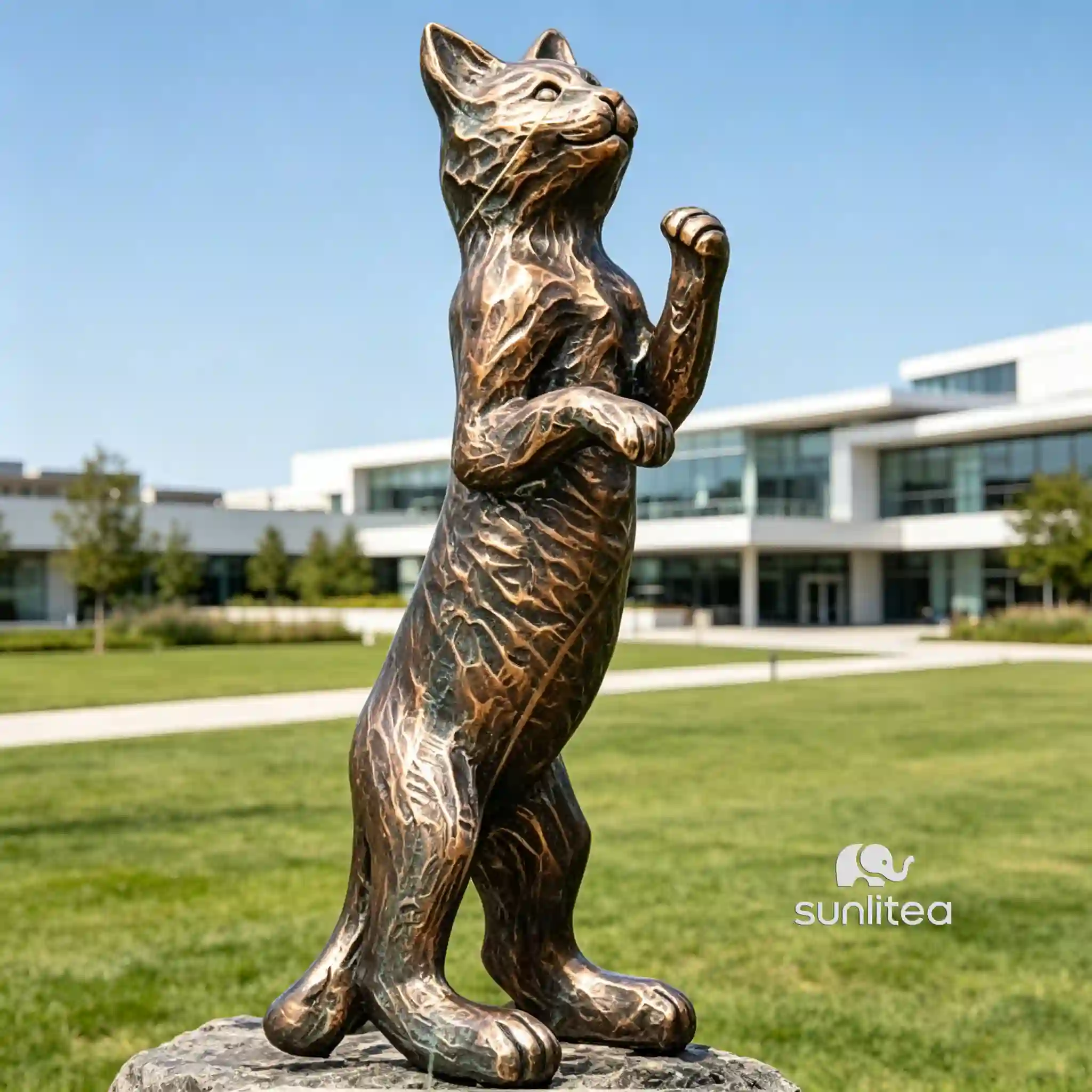 Standing Cat Statue
