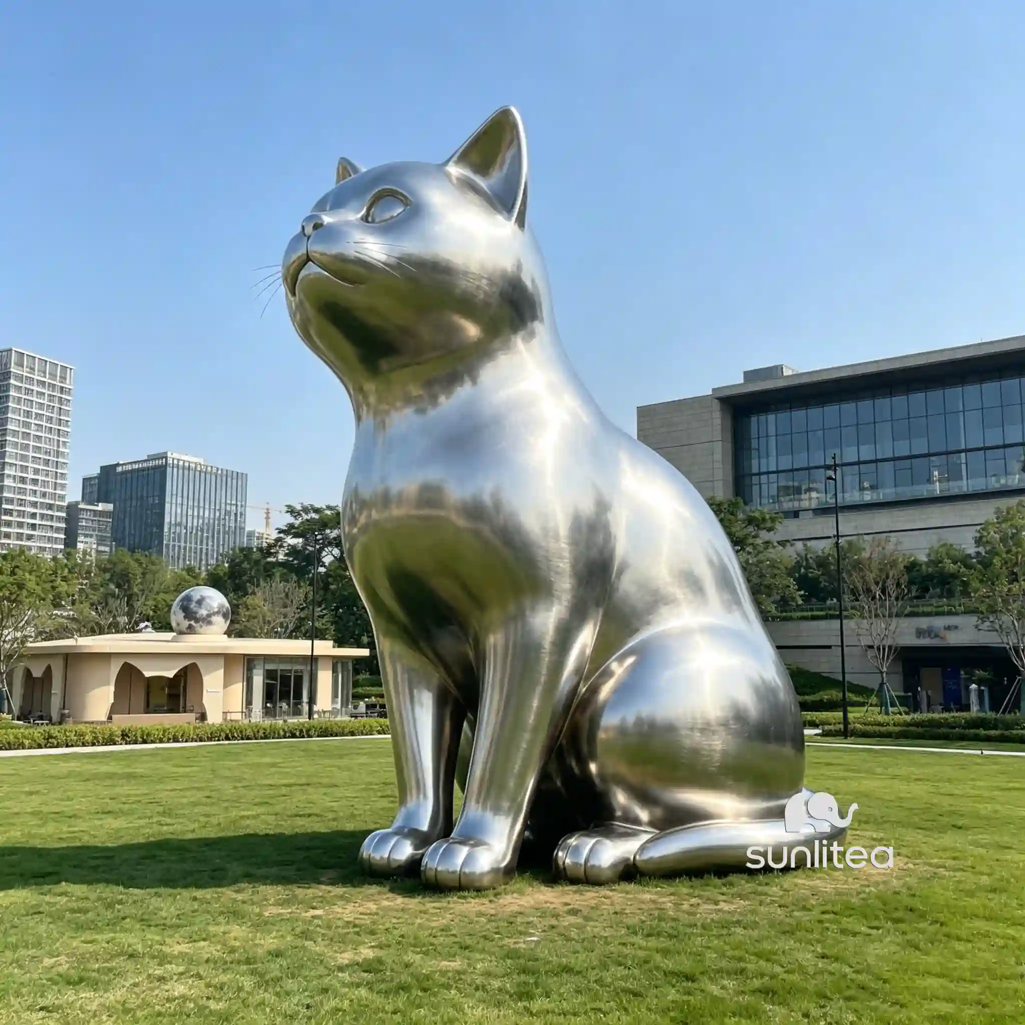 Tall Cat Statue