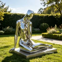 Thinker Abstract Woman Sculpture