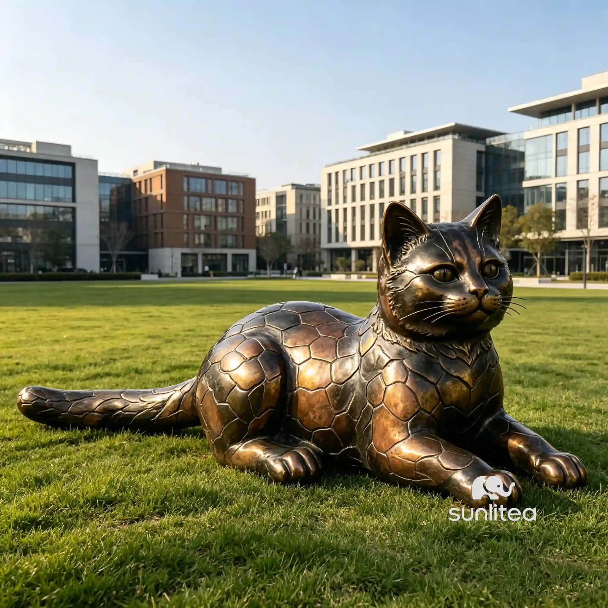 Tortoiseshell Cat Statue