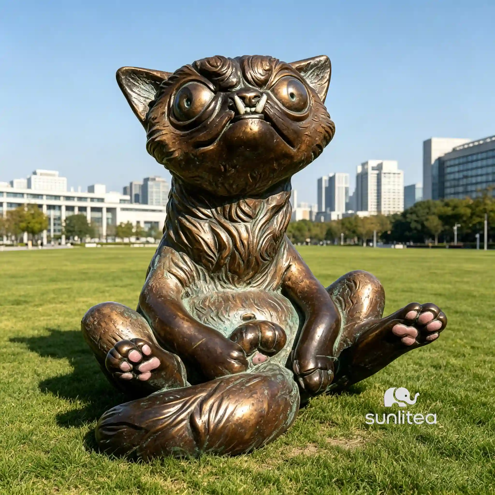 Ugly Cat Statue