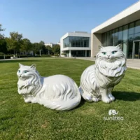 Vintage Persian Cat Statue