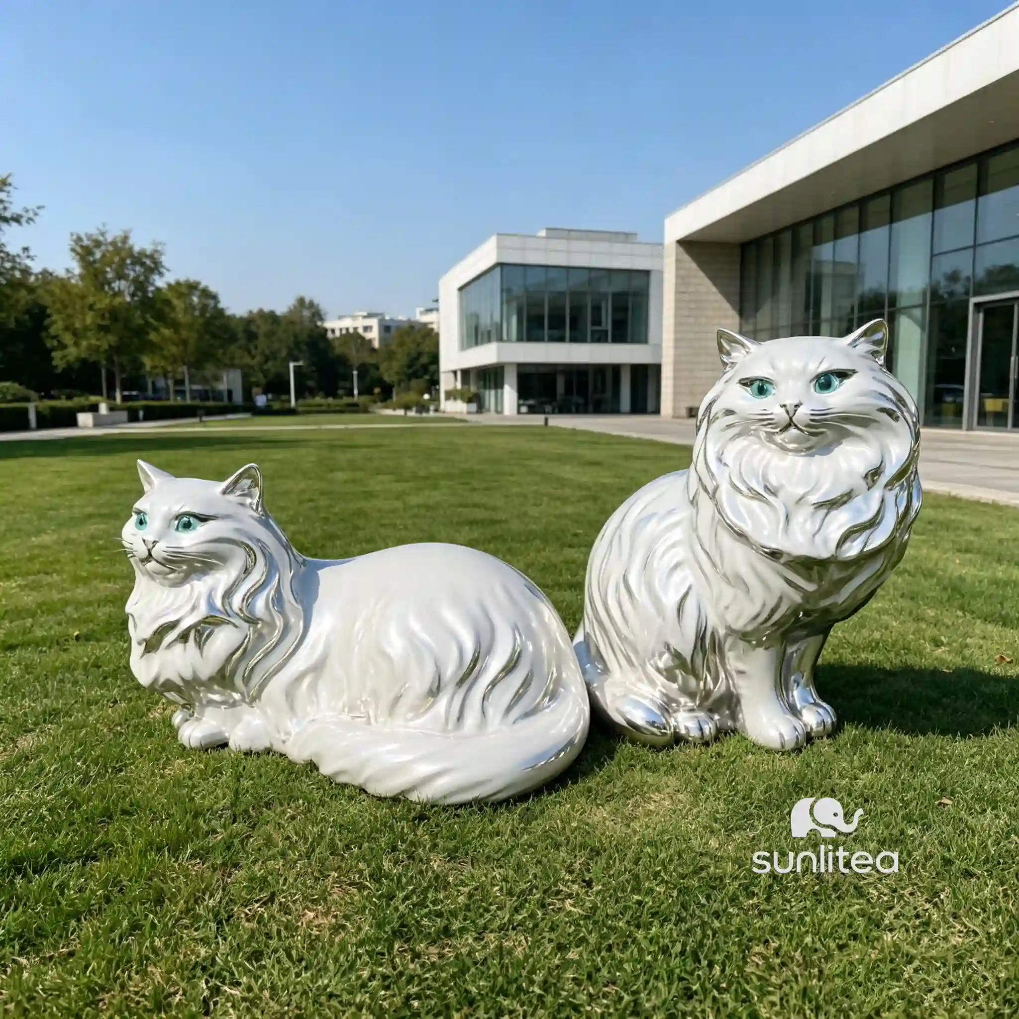 Vintage Persian Cat Statue