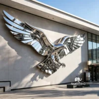 Wall Art Metal Abstract Eagle Sculpture