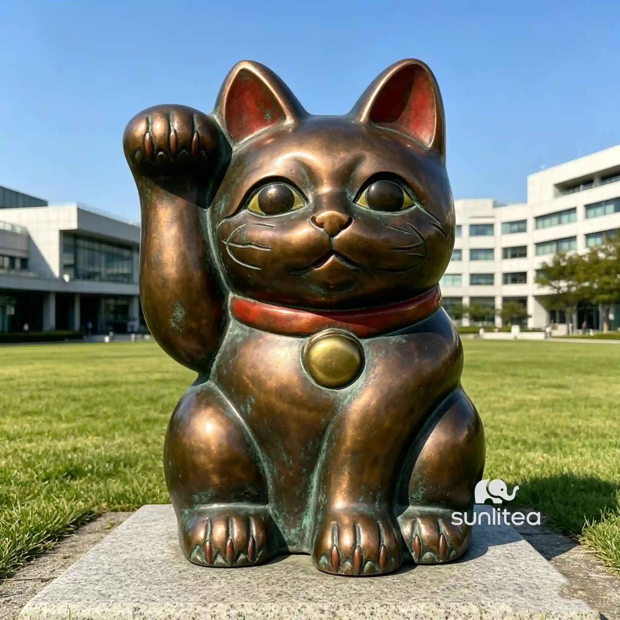 Waving Cat Statue