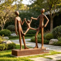 Abstract Family of 3 Sculpture