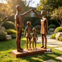 Abstract Family of Four Sculpture